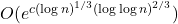 O(e^{c(\log n)^{1/3}(\log \log n)^{2/3}})