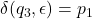 \delta(q_3, \epsilon) = p_1